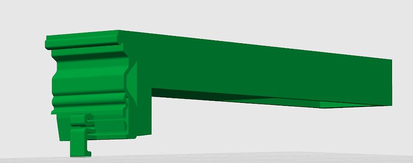 3D-Modell eines grünen Profils