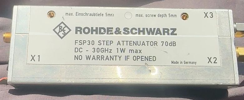 Rohde & Schwarz FSP30 Step Attenuator