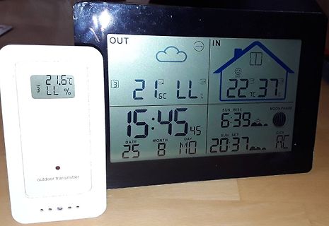 Digitale Wetterstation mit Outdoor-Sender