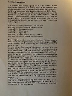 Textbeschreibung einer Funktionsbeschreibung für ein Elektronikprojekt