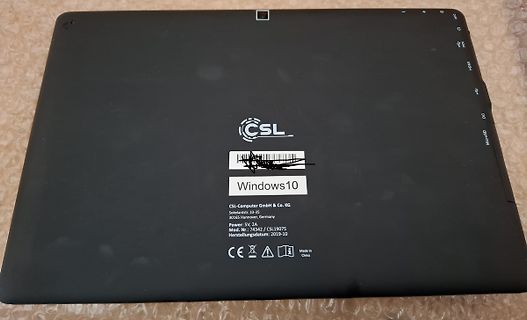 Rückseite eines CSL Tablets