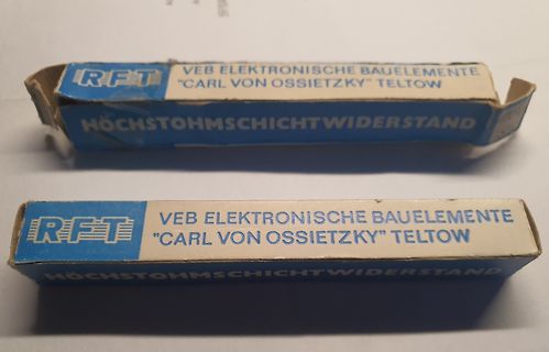 Verpackung von VEB Elektronische Bauelemente Widerständen