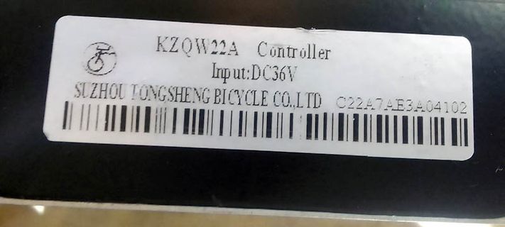 Aufkleber eines Controller-Moduls