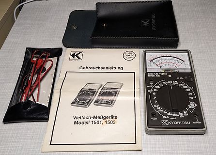 Kyoritsu Multimeter mit Anleitung und Tasche