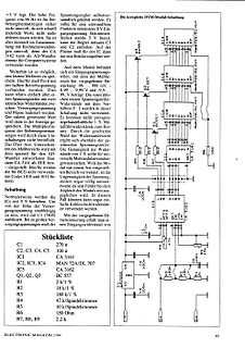 Schaltplan einer DVM-Modul-Schaltung