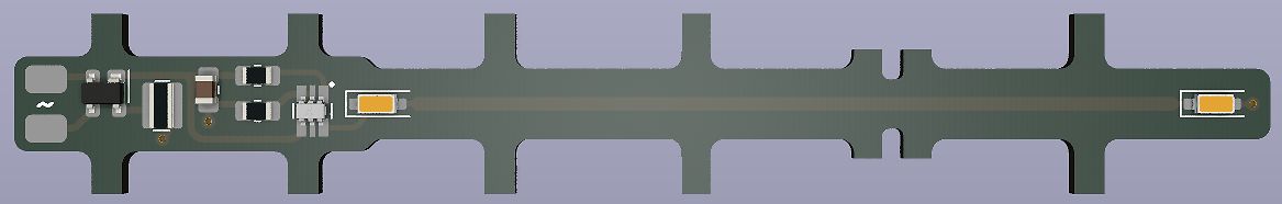 CAD-Ansicht eines Leiterplatten-Layouts