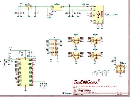Schaltplan ESP32-SE-HIN-2 mit USB-Anschluss