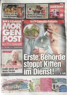 Vorderseite einer deutschen Tageszeitung