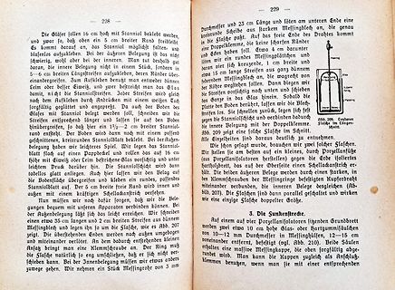 Buchseite mit Text und technischer Zeichnung
