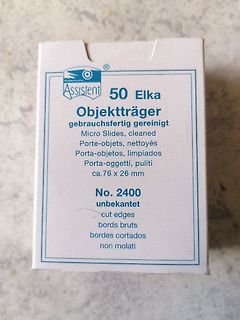 Verpackung von Objektträgern