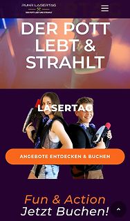 Werbung für Lasertag in Ruhrgebiet