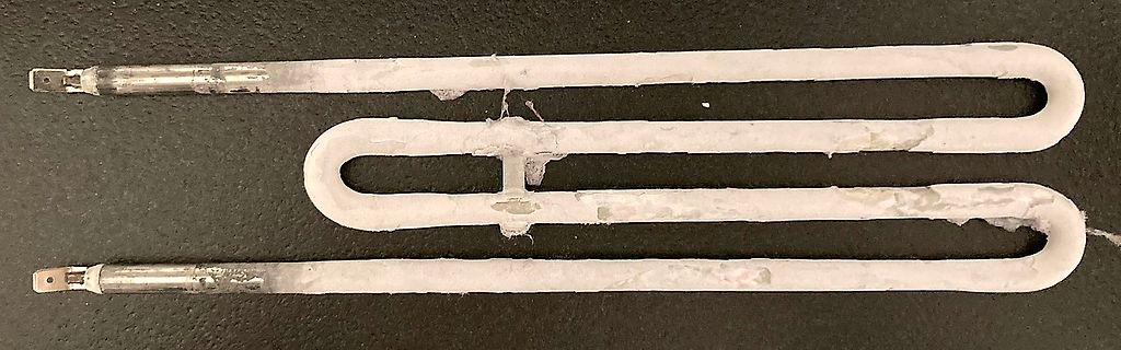 Heizelement mit Kalkablagerungen