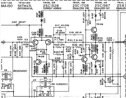 Schaltplan eines Audio-Equalizers