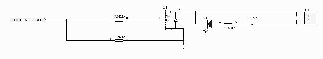 Schaltplan mit Transistor, LED und Widerständen