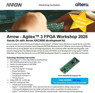 Einladung zu einem FPGA Workshop von Arrow und Altera