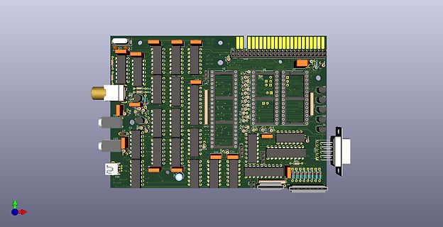 CAD-Modell einer Leiterplatte
