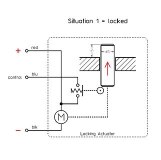 Schaltplan eines Locking Actuators