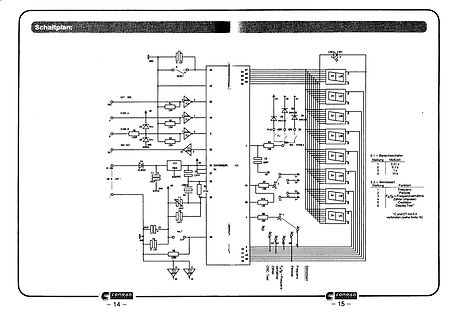Schaltplan einer elektronischen Schaltung