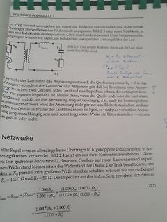 Textseite über Impedanzanpassung und L-Netzwerke