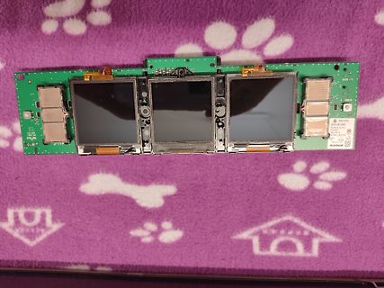 Leiterplatte mit drei Displays