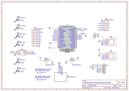 Schaltplan OnStep Smart Hand Controller ESP32