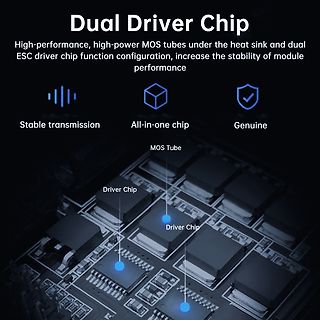 Werbebild eines ESC-Moduls mit Dual Driver Chip