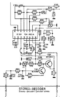 Schaltplan eines Stereo-Decoders