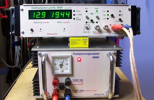 Elektronische Last und Festspannungsnetzteil