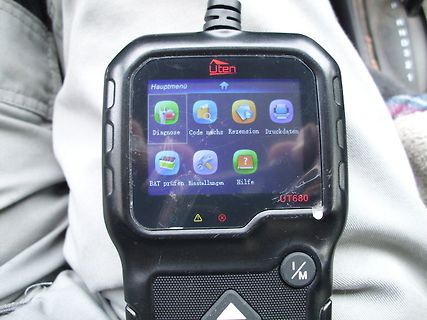 Handheld-Diagnosegerät mit Display
