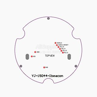 Layout-Ansicht eines Ibeacon-Moduls