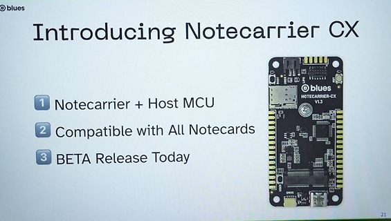 Präsentationsfolie zum Notecarrier CX