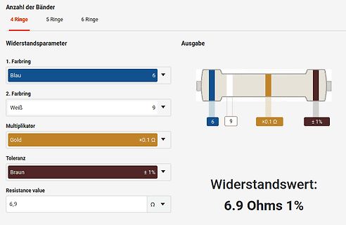 Online-Rechner für Widerstandsbänder