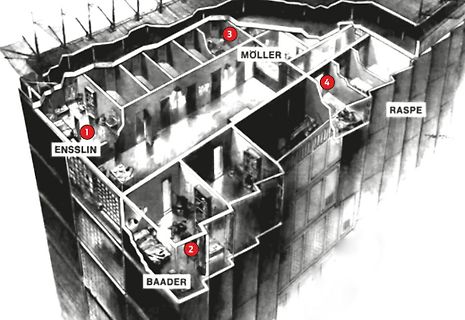 Isometrische Zeichnung eines Grundrisses mit Namen