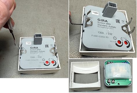 Gira System 2000 Bewegungsmelder Gehäuse und Platine