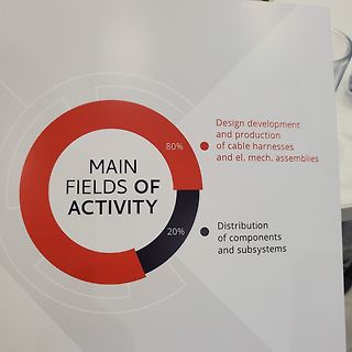 Donut-Diagramm der Hauptgeschäftsfelder