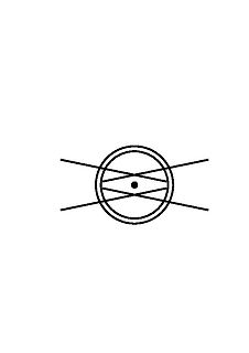 Logo oder Symbol aus Kreisen und Linien