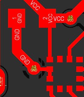 Ausschnitt eines PCB-Layouts