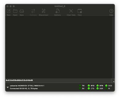 Screenshot eines Terminal-Programms