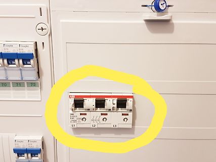 Leistungsschalter in einem Schaltschrank