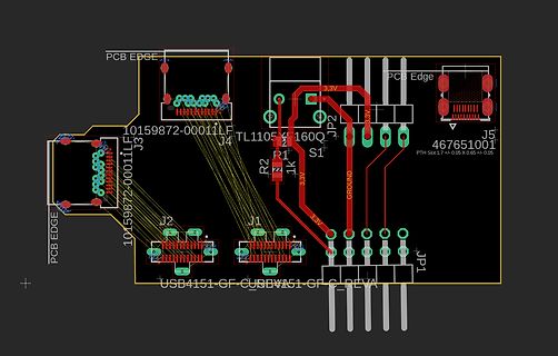 PCB Layout einer Leiterplatte