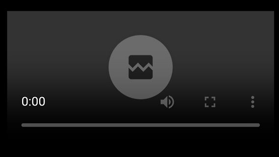 Video-Player-Interface mit Platzhalter-Icon