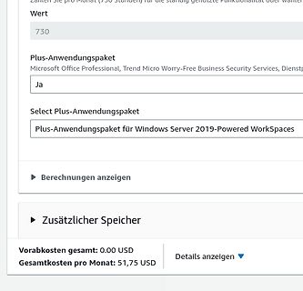 Screenshot einer Software-Bestellübersicht