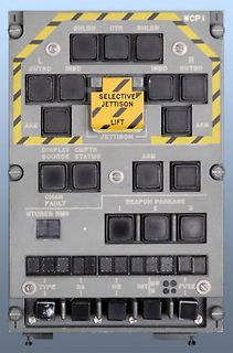 Bedienpanel für selektives Jettison-System