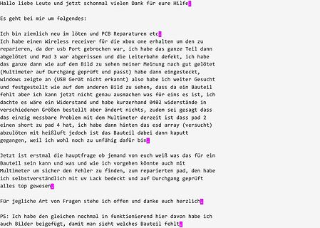 Textbeitrag in einem Forum