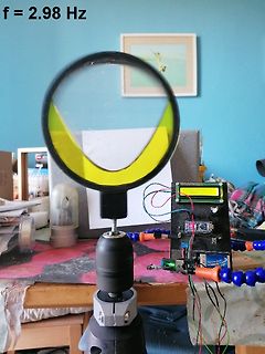 Elektronik-Aufbau mit Lupe und Display
