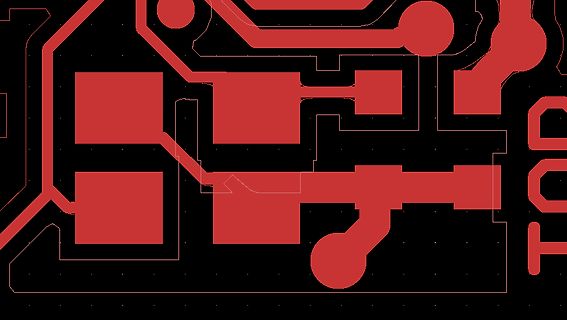 Ausschnitt eines PCB-Layouts