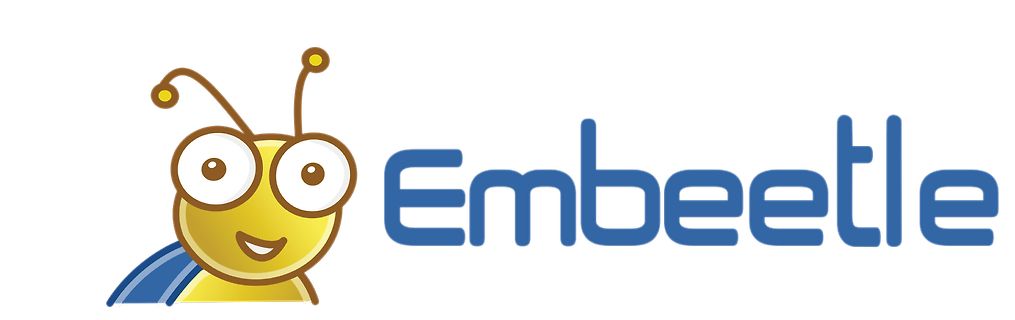 Logo von Embeetle mit Käfer-Illustration