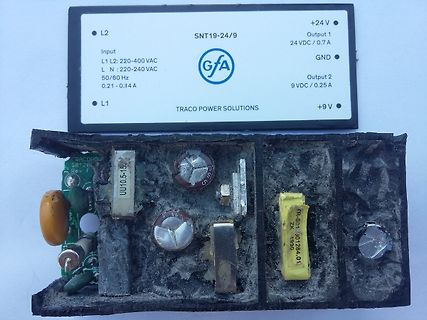 Traco Power SNT19-24/9 Netzteil Gehäuse und Platine