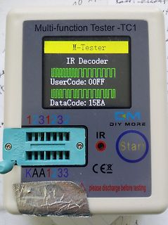 Multi-function Tester TC1 mit IR Decoder Anzeige