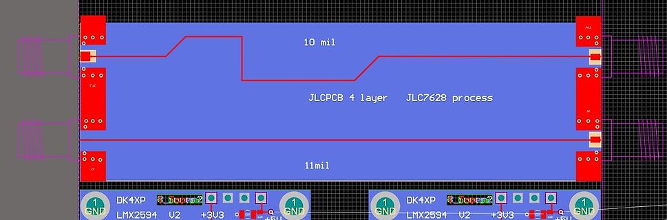 PCB-Layout Entwurf mit Leiterbahnen